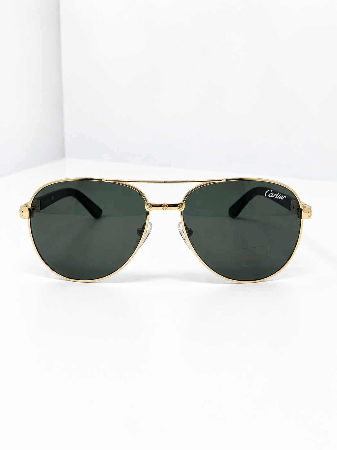 Cartier Aviator Sunglasses – Matte Black Frame | Dark Grey Lens