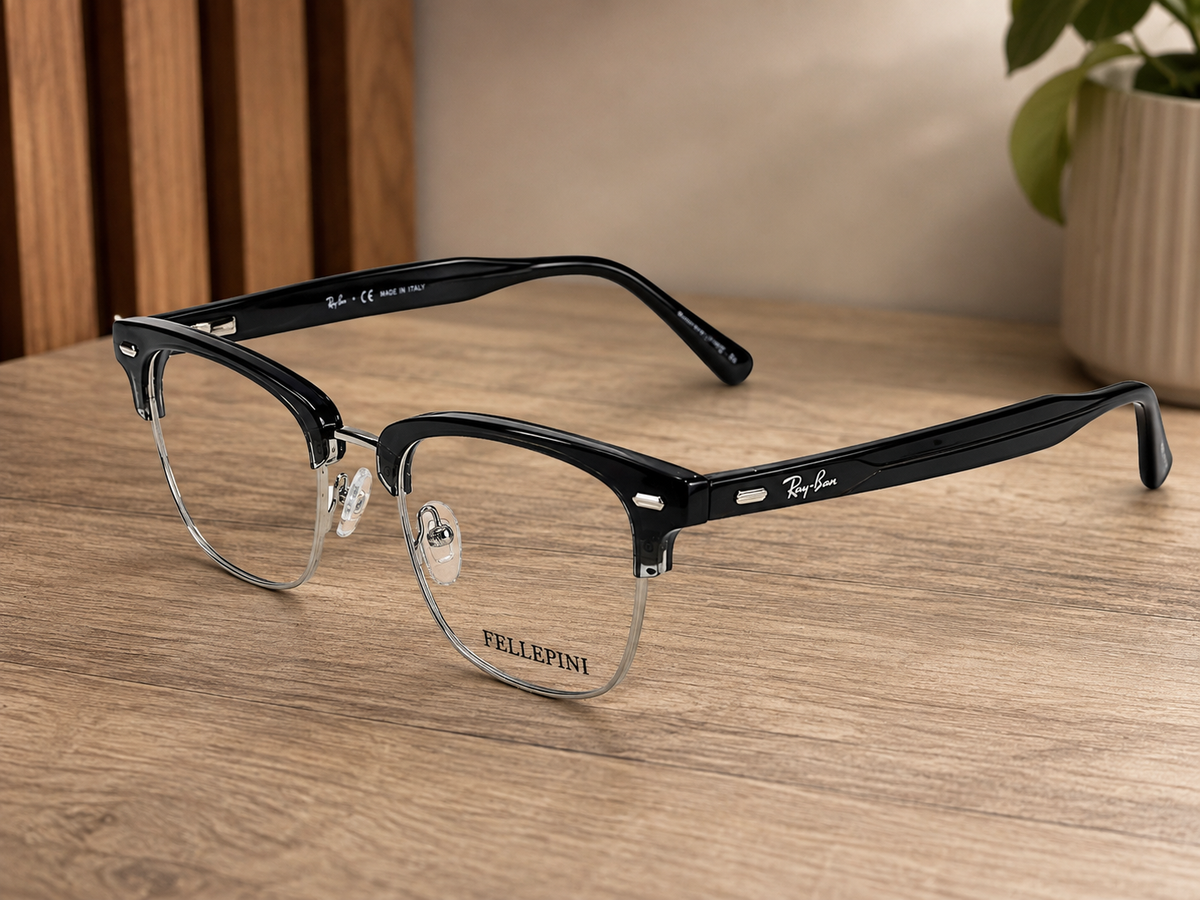 Fellepini Browline Eyeglasses – Front View on White