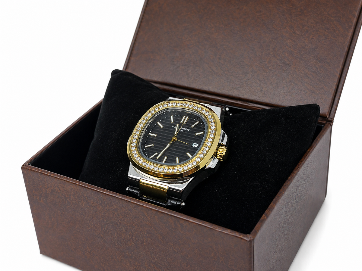 Gold Bracelet Men's Luxury Wrist Watch