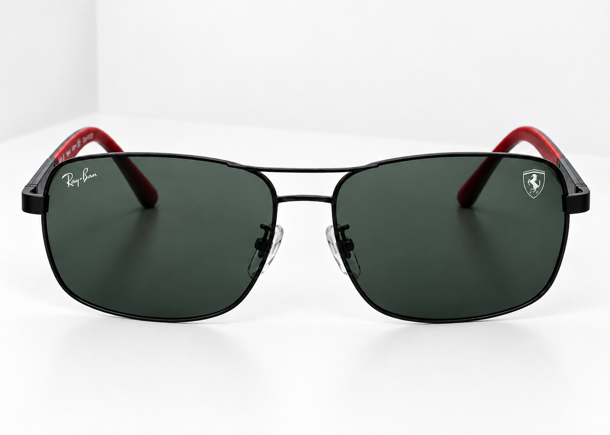 Ray-Ban x Scuderia Ferrari Polarized Sunglasses Black G-15 - RB8313M Premium