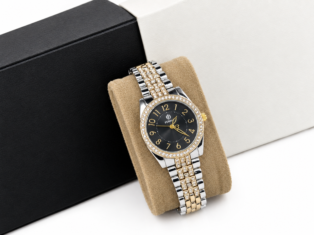 Ferro Luxury Rhinestone Analog Watch