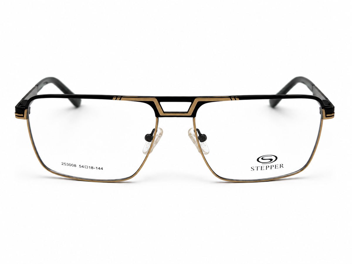 Stepper 253008 Black Gold - Front View White Background
