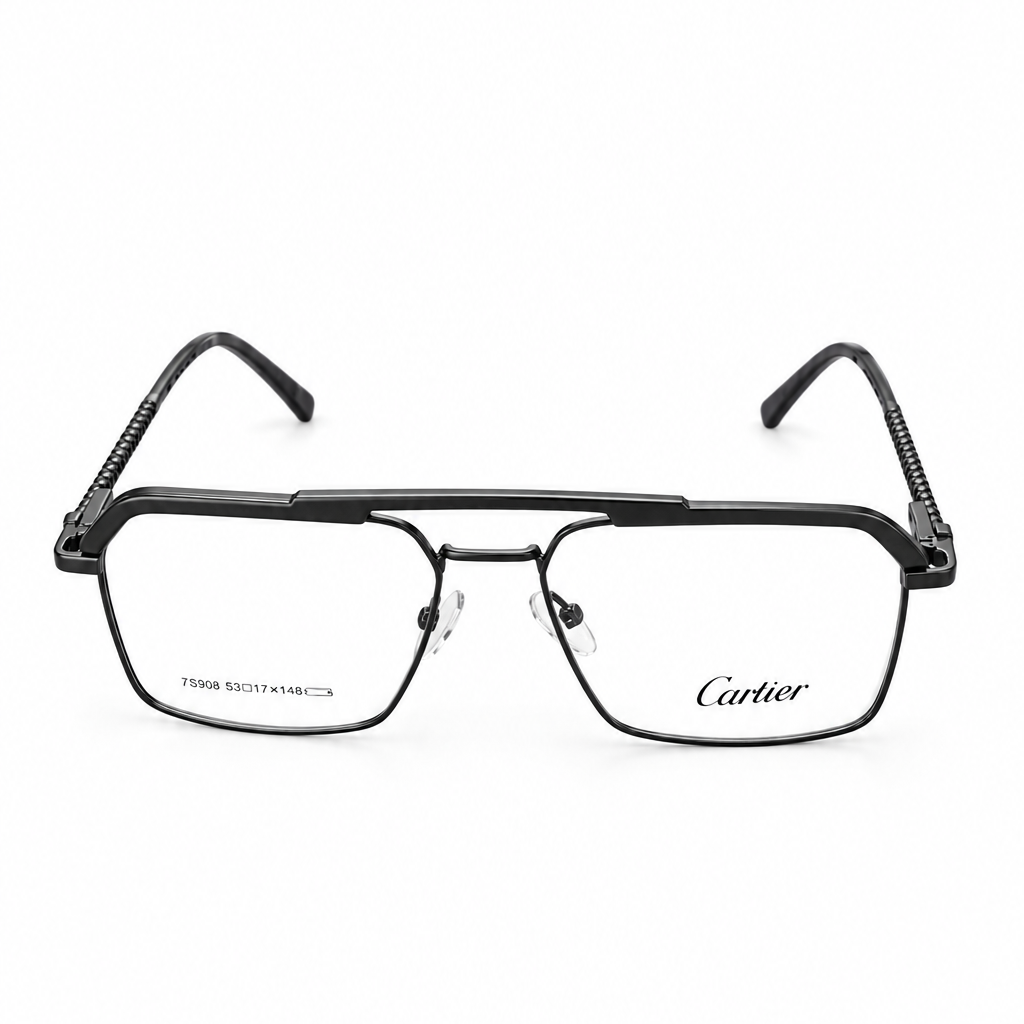 Luxury Black Square Frame Eyeglasses