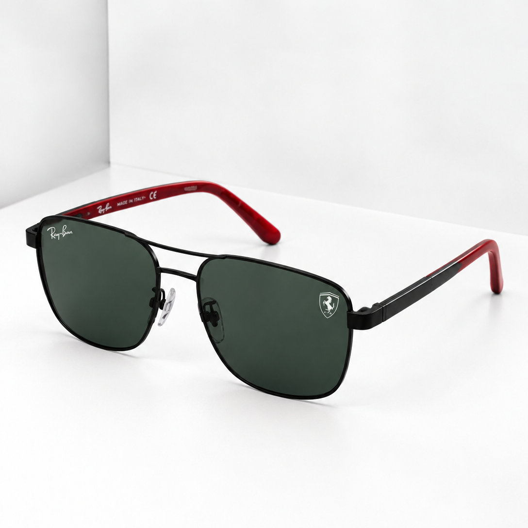 Ray-Ban RB3594 Ferrari Edition Sunglasses – Gold Frame | G-15 Green Lens